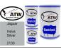 Preview: Jaguar, Indus Silver, 2130: 500ml Lackdose + 500ml Klarlack + 250ml Härter - Set, von ATW Autoteile West.